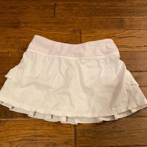 Ivivva white tennis skirt size 10